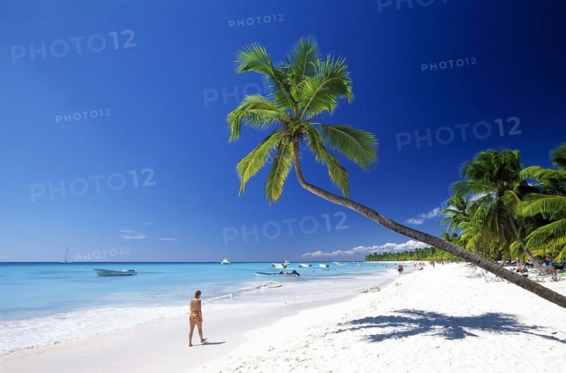 Beach on Saona Island, Parque Nacional del Este, Dominican Republic, Caribbean, Central America