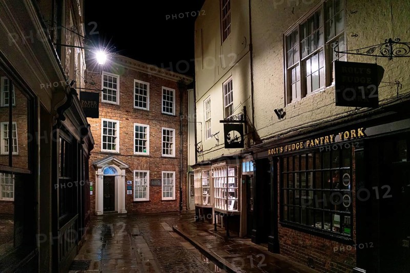 YORK, NORTH YORKSHIRE/UK - FEBRUARY 19 : View of buildings and architecture in the Shambles area of York, North Yorkshire on February 19, 2020