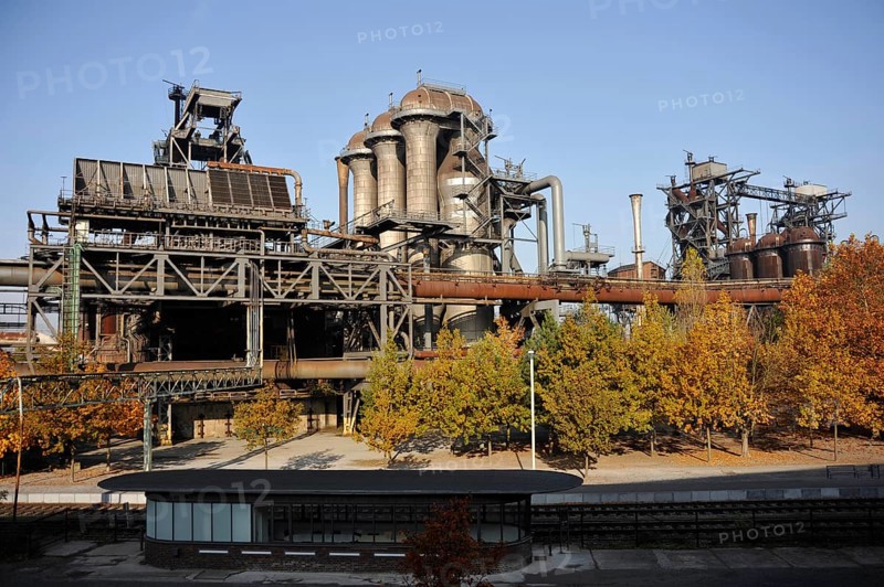 Blast furnace, Industrial Culture Route, disused industrial plant, Duisburg-Nord Landscape Park, formerly Meiderich Ironworks, Duisburg, Ruhr Area, North Rhine-Westphalia, Germany, Europe