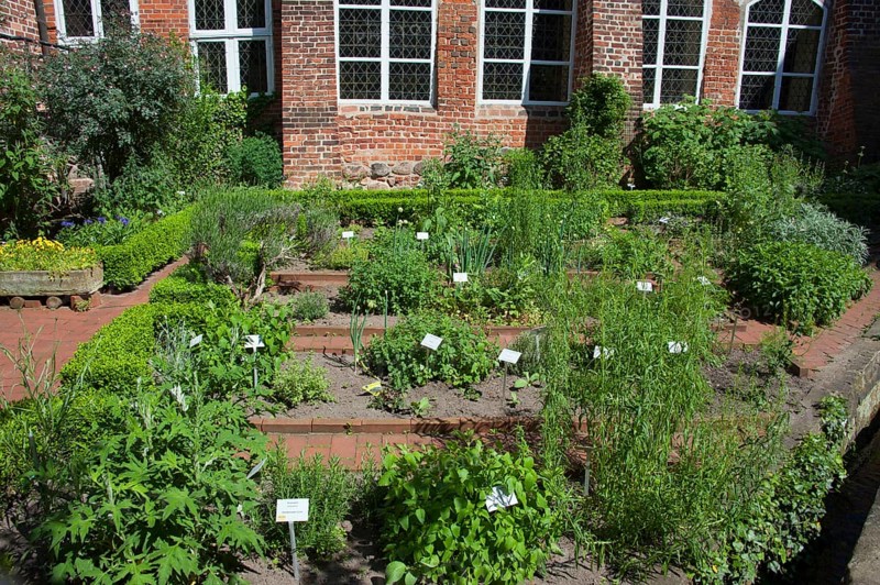 Benediktinerinne kloster Lüne, Benedictine monastery, monastery garden, Grapengießerstraße, Old Town, Lüneburg, Lower Saxony, Germany, Europe