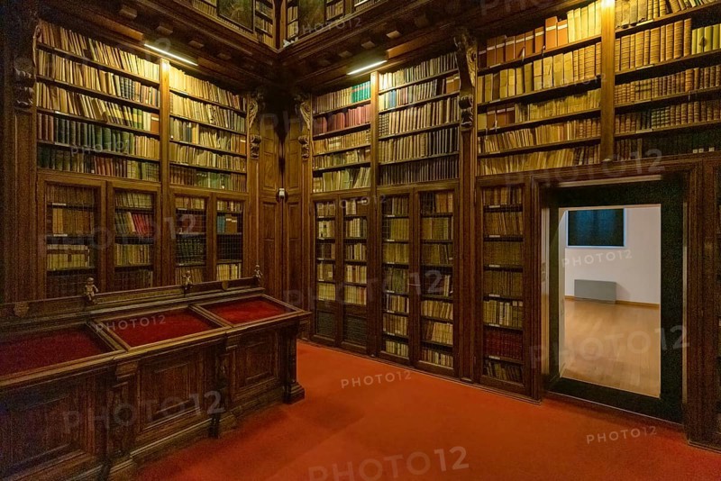 Milan Italy. Biblioteca Ambrosiana. Ambrosian Library inside Pinacoteca Ambrosiana