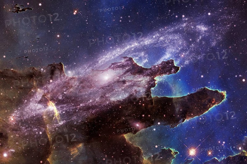 Deep space. Awesome science fiction render. Elements of this image furnished by NASA
