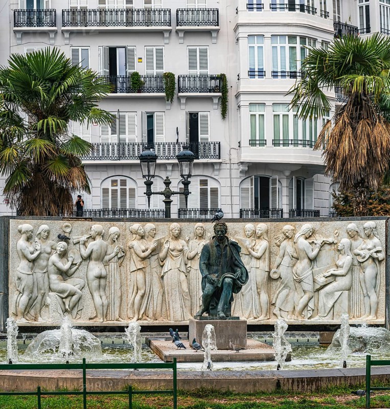 Fountain of Maestro Serrano, Valencia, Spain, Europe