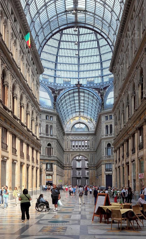 Galleria Umberto I, shopping arcade in the old town of Naples, Campania, Italy, Europe