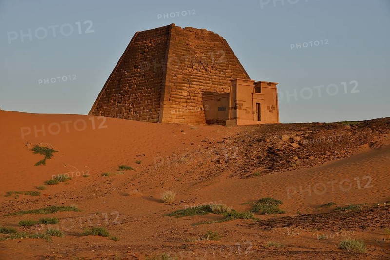 Pyramid of the northern cemetery of Meroe, Nubia, Nahr an-Nil, Sudan, Africa