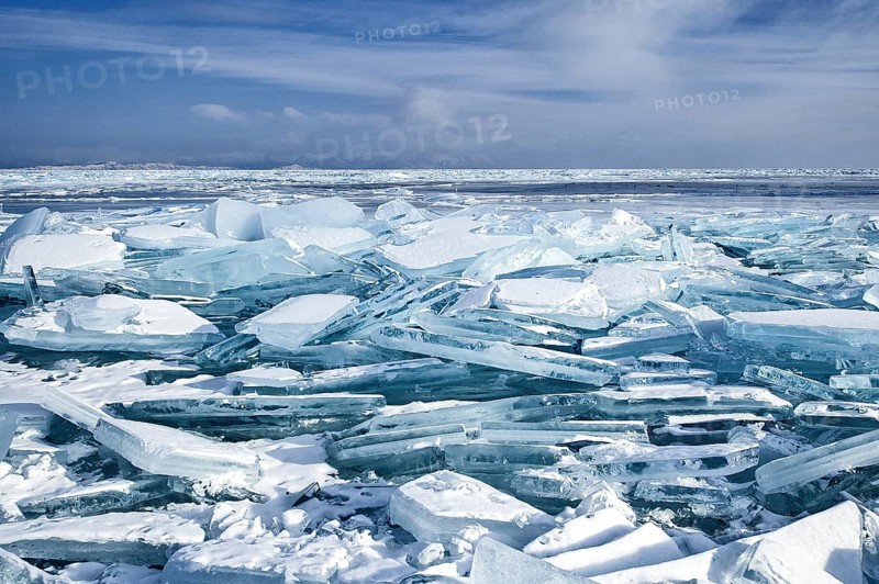 Ice chaos, Lake Baikal, Olkhon Island, Pribaikalsky National Park, Irkutsk Province, Siberia, Russia, Europe