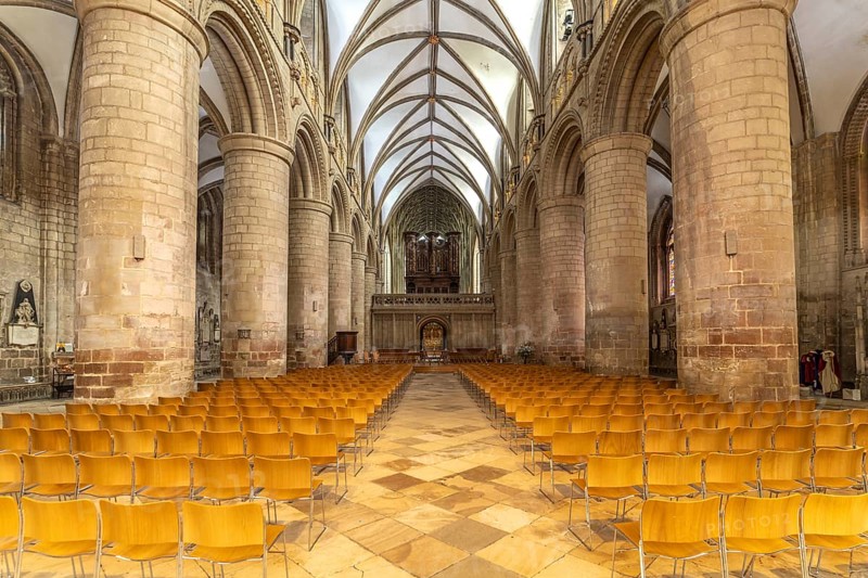 Interior of Gloucester Cathedral, England, Great Britain