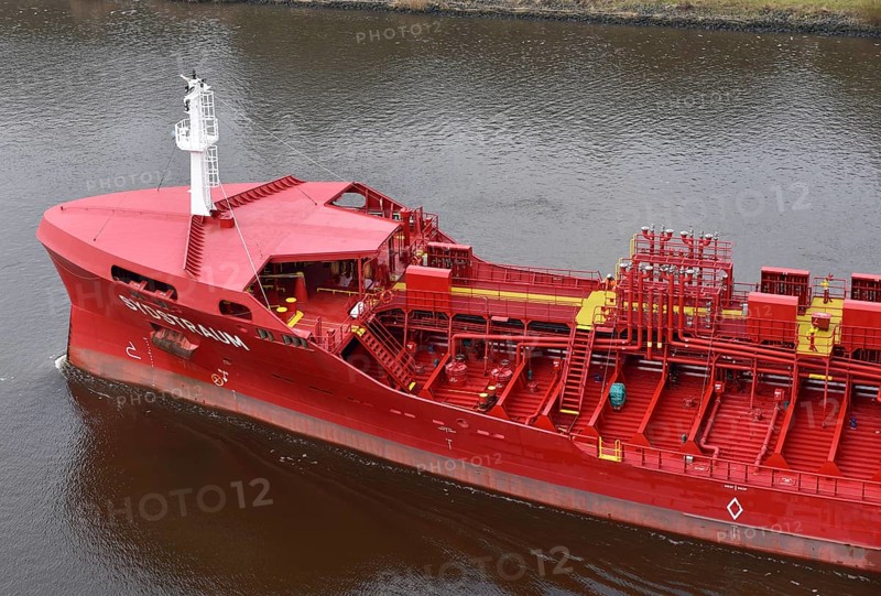 Tanker Sydstraum in the Kiel Canal, Kiel Canal, Kiel Canal, Schleswig-Holstein, Germany, Europe