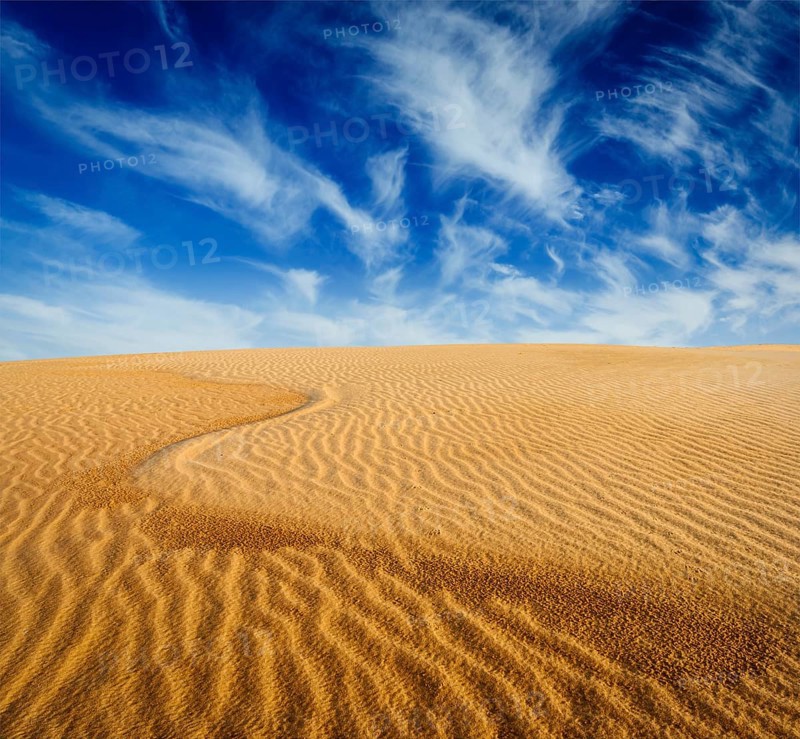 Desert sand dunes on sunrise, Mui Ne, Vietnam, Asia