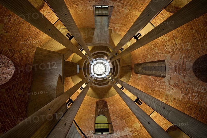 Interior shot, view of the bell tower, French Cathedral, Gendarmenmarkt, Berlin, Germany, Europe