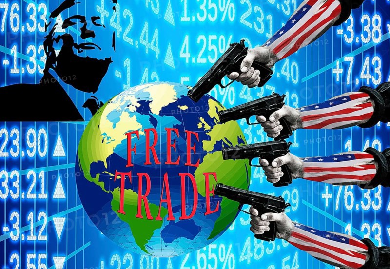 Symbolic image, free trade, free trade, political correctness, Ukraine, Russia war, EU, Germany and global economy under US dictate, Volodimir Zelensky, Donald Trump, tariff threats, Elon Musk, Mark Zuckerberg, social networks, fake news, hate, agitation, DSG Digital Services Act, re-election, USA, politics, announcements, vendetta, wanted dictator, Republicans, US electoral system, global danger, lies, 2nd term, Ukraine war, storm White House, diplomatic scandal, political blackmail, political blackmail, Ukraine war, political blackmail term, global burden, Ukrainian war, White House storm, diplomatic scandal, political blackmail, Europe