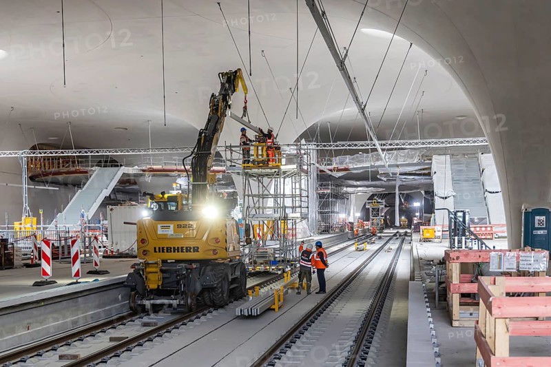 Preparations are underway for the Stuttgart 21 open construction site days, where interested parties can once again find out about the progress of construction work on Germany's largest construction site at Easter. Last year, 120, 000 people came to visit the new main railway station. Stuttgart, Baden-Württemberg, Germany, Europe