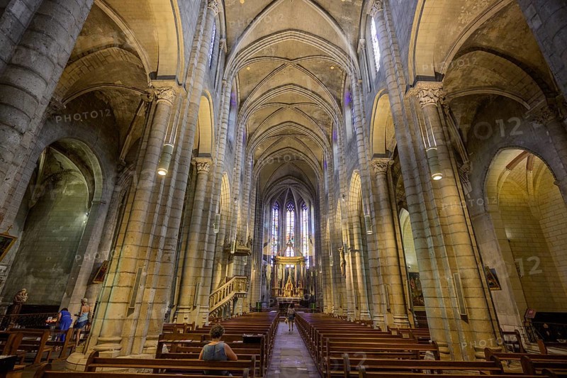 Interior view of Saint Salvy church, Albi, Département Tarn, France, Europe