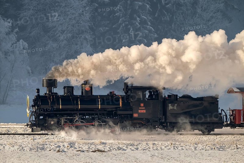 Zillertalbahn, steam locomotive with tender, New Year's Eve train, Zillertal, Tyrol, Austria, Europe