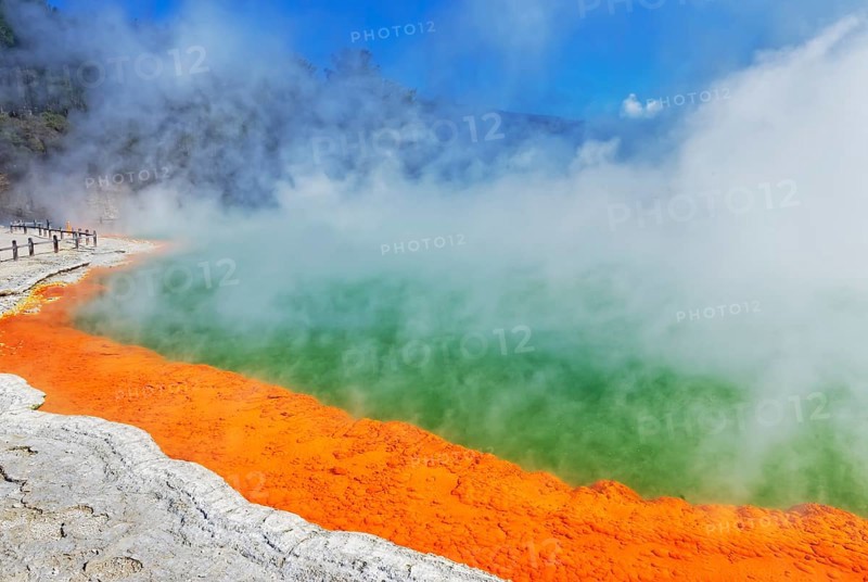 Champagne pool, Waiotapu Thermal Park, Waiotapu, Rotorua, Bay of Plenty, North Island, New Zealand, Oceania