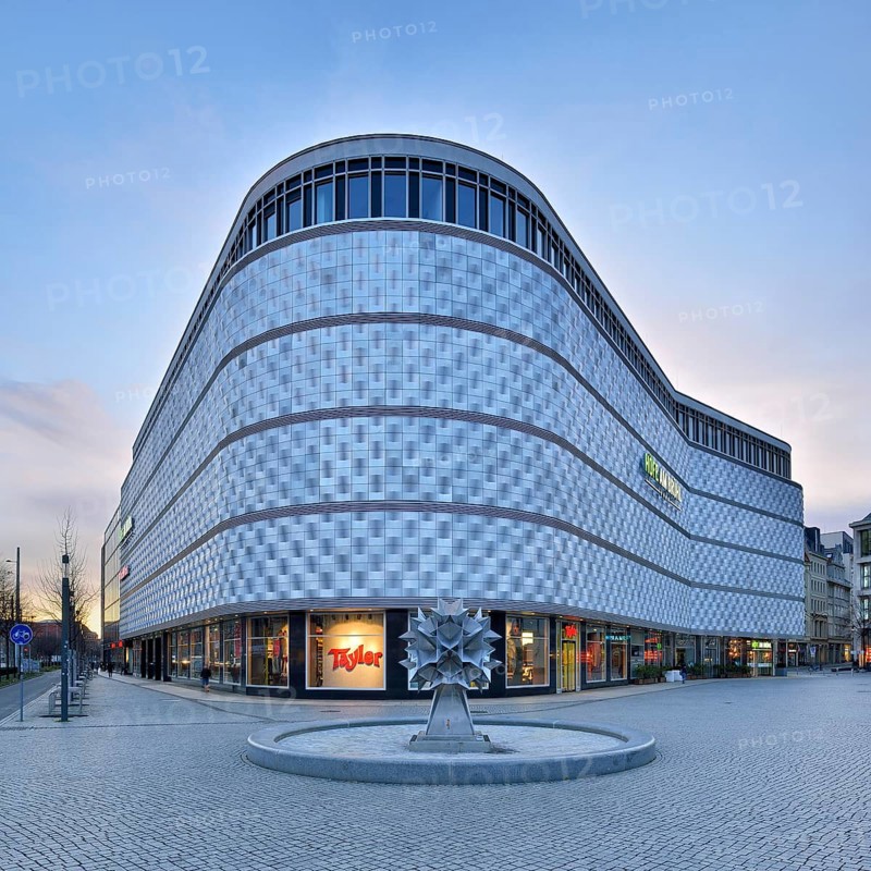 Höfe am Brühl shopping centre, called Blechbüchse, Richard-Wagner-Platz, Leipzig, Saxony, Germany, Europe