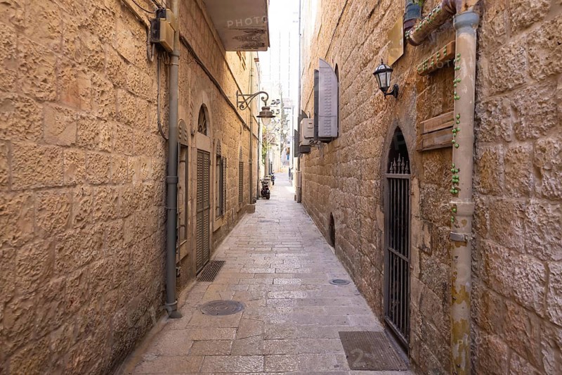 Jerusalem, Israel, Nahalat Shiva tourist promenade street in the Old City, Asia