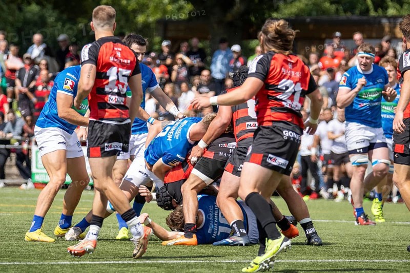 Heidelberg, 15.06.2024, Rugby 1st Bundesliga, 2023/24 season, final for the German championship: SC Frankfurt 1880 against SC Neuenheim