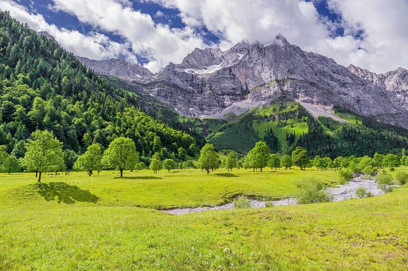 Enger-Grund creek, Eng valley, Tyrol, Austria, Europe