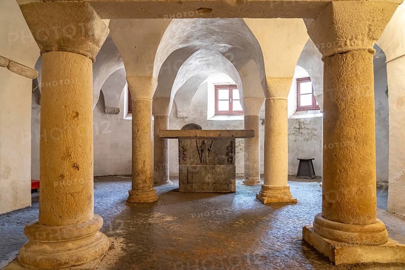 Crypt of the Cathedral of St Anastasia in Zadar, Croatia, Europe