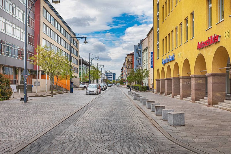 Schrammstraße in Schweinfurt, Germany, Europe