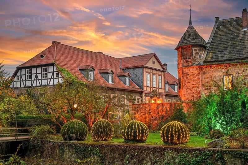 November light evening mood Remeringhausen Estate Stadthagen Germany