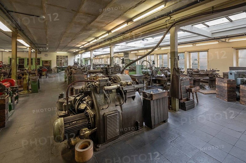 Production hall for engine valves, formerly Dietz & Pfriem valve factory, today Industrial Museum Lauf, Sicharchard Str., Lauf an der Pegnitz, Middle Franconia, Bavaria, Germany, Europe