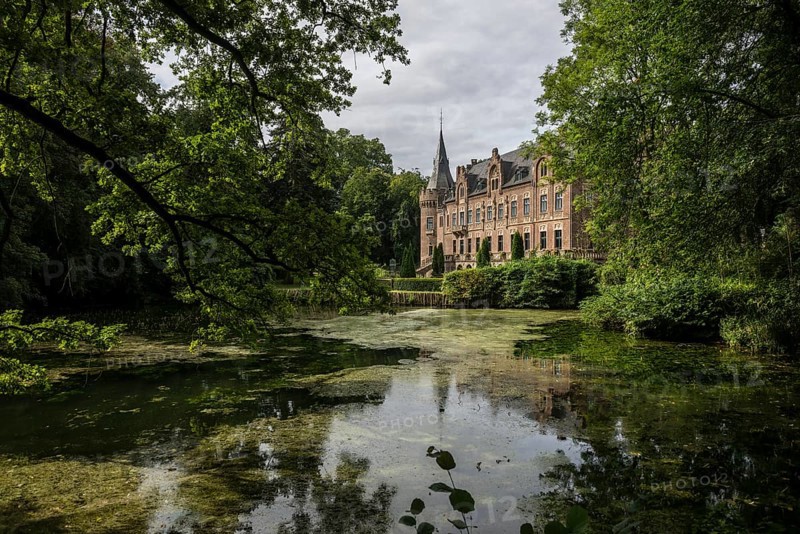 Moated castle, Schloss Paffendorf, Bergheim, Rhine-Erft district, North Rhine-Westphalia, Germany, Europe