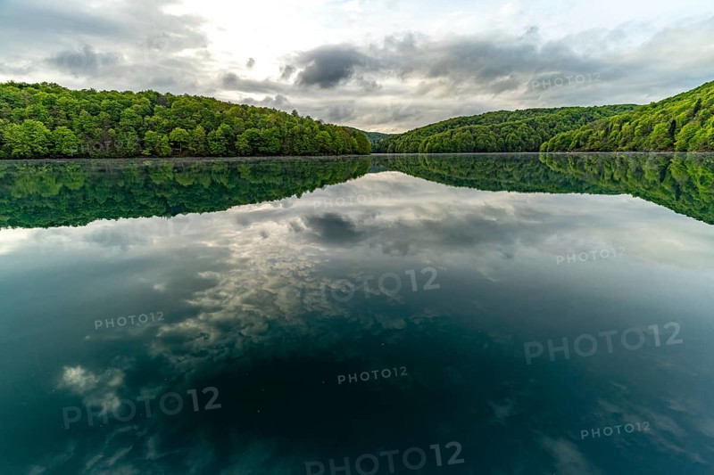 The largest lake Kozjak in Plitvice Lakes National Park, Croatia, Europe