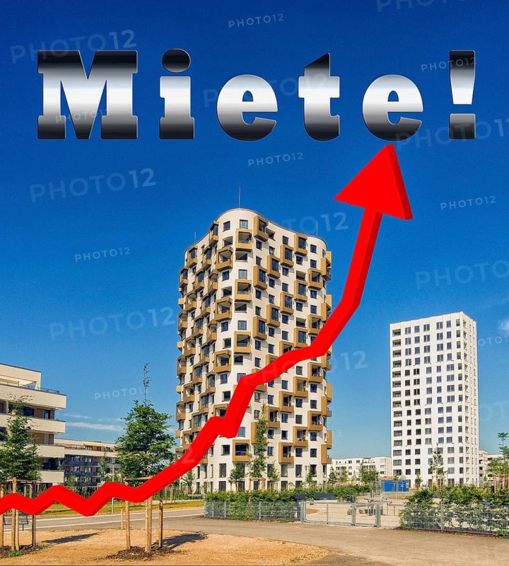 Symbolic image, rent, rent increase, rent rising, housing shortage, housing shortage, housing search, housing shortage, rent usury, tenants' association, tenants' association, rent, lack of housing, student housing, influx, foreign housing search, overpricing, tenant protection, house building