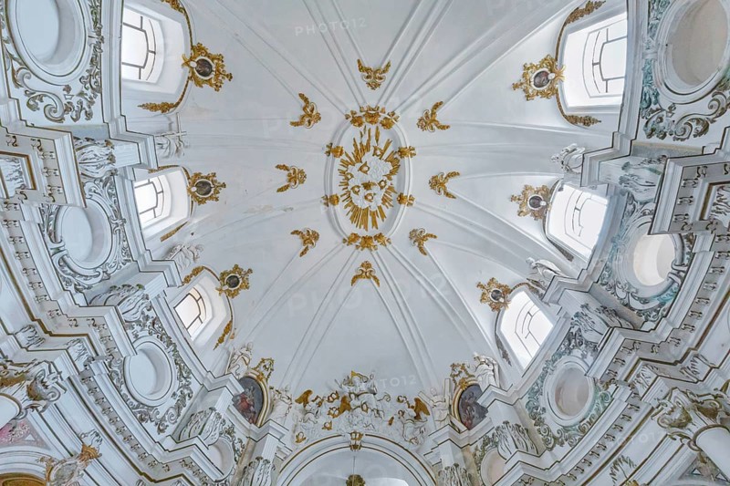 Chiesa di Santa Chiara interior, Noto, Noto Valley, Sicily, Italy, Europe
