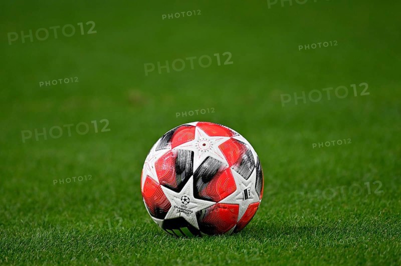 Adidas Football Pro 3rd match ball, lies on grass, Champions League, MHPArena, MHP Arena Stuttgart, Baden-Württemberg, Germany, Europe