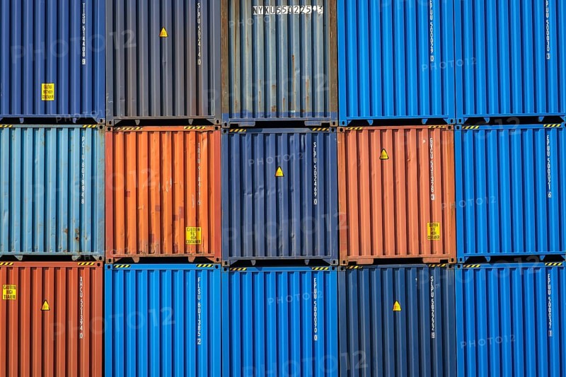 Duisburg, North Rhine-Westphalia, Germany, Port of Duisburg, container port, duisport logport, two of the world's largest container shipping companies, CMA CGM and NYK (Nippon Yusen Kabushiki Kaisha), together with duisport, operate the Duisburg Trimodal Terminal, D3T, in the logport logistics centre in Duisburg-Rheinhausen in the Port of Duisburg on the Rhine, Europe