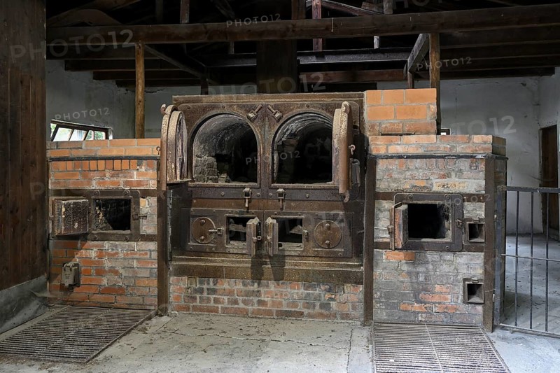 Large crematorium of the former Dachau concentration camp, now a concentration camp memorial, Dachau near Munich, Bavaria, Germany, Europe