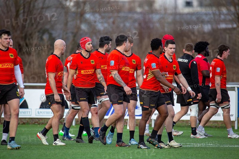 Rugby: Germany against MKS Pogon Awenta Siedlce, Poland in Heidelberg (Test match of the German national rugby team in preparation for the upcoming World Cup qualifiers. Picture: German national team