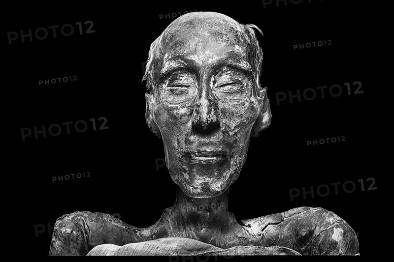 Mummy of Ramses II from the exhibition: Ramses the Great and the Gold of the Pharaohs, Cologne, North Rhine-Westphalia, Germany, Europe