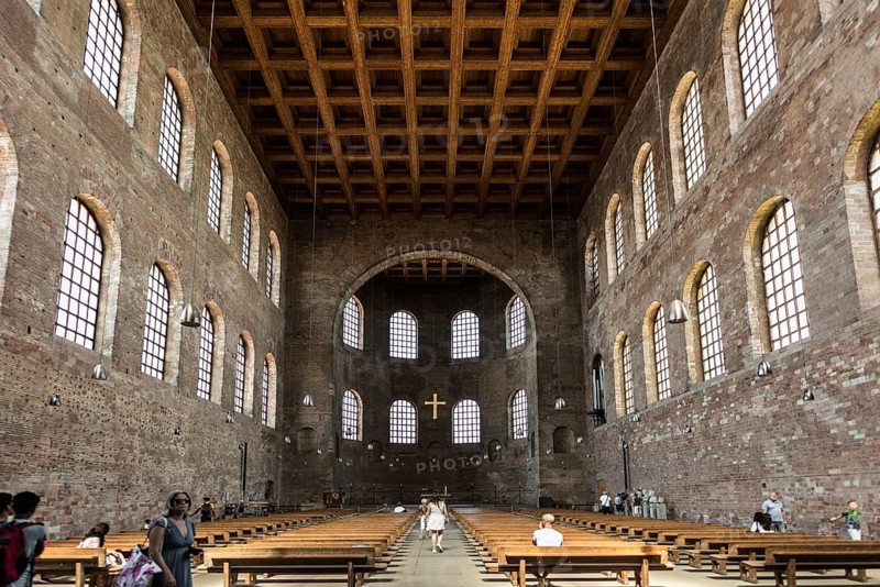 Interior view, Constantine Basilica, UNESCO World Heritage Site, Trier, Rhineland-Palatinate, Germany, Europe