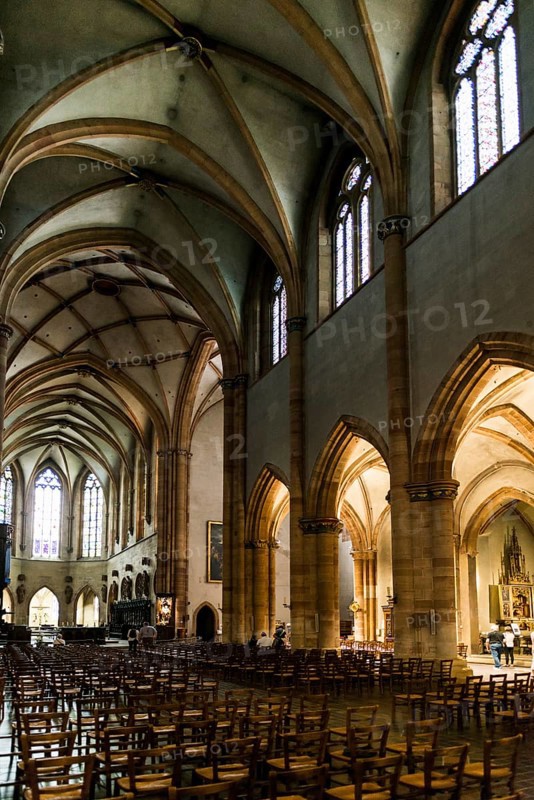 St Martin's Minster, Colmar, Alsace, Bas-Rhin, France, Europe