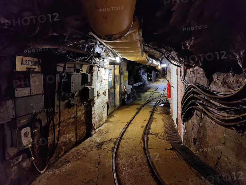 Underground, tunnels in the visitor mine, Rammelsberg ore mine, UNESCO World Heritage Site, Goslar, Lower Saxony, Germany, Europe