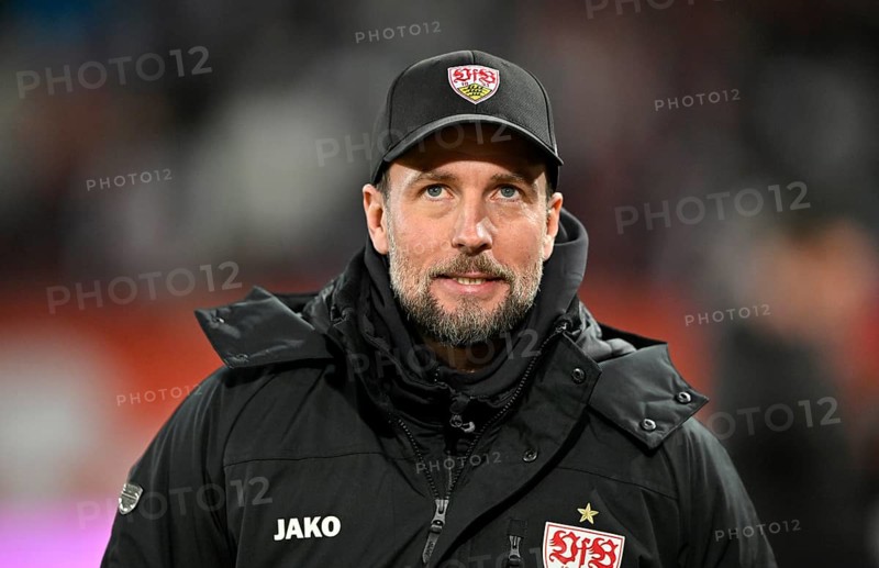 Coach Sebastian Hoeneß VfB Stuttgart Portrait WWK Arena, Augsburg, Bavaria, Germany, Europe