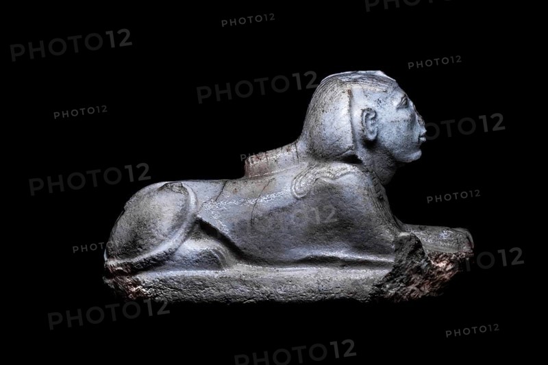 Sphinx of a king, possibly Akhenaten from the exhibition: Ramses the Great and the Gold of the Pharaohs, Cologne, North Rhine-Westphalia, Germany, Europe