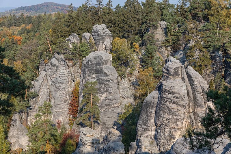 Prachov Rocks (Czech: Prachovské skály) are a rock formation in the Bohemian Paradise of the Czech Republic, close to the village of Prachov. Since 1933, they have been a protected natural reserve