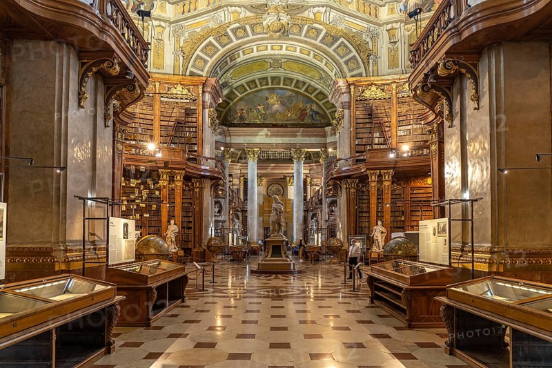 State Hall of the Austrian National Library in Vienna, Austria, Europe