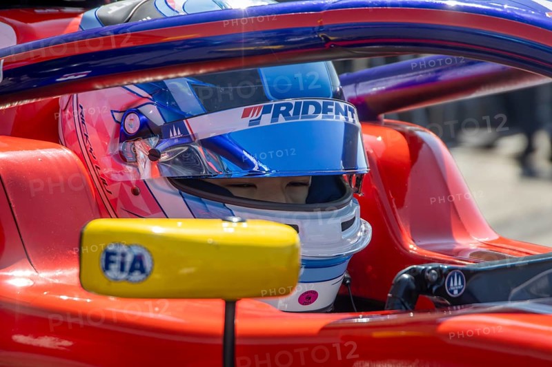 10 May 2024, Hockenheimring (Germany: Free practice of the FRECA (Formula regional by Alpine 2024) . Picture: Close-up of Ruiqi Lui China in the cockpit (Trident Motorsport racing team)
