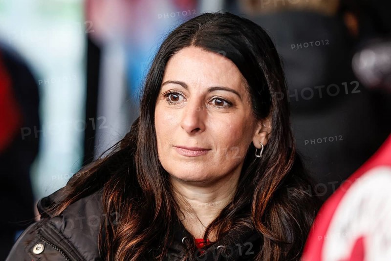 Daniela Cavallo, Chairwoman of the Volkswagen General Works Council, at a rally of Volkswagen employees in front of the start of collective bargaining between Volkswagen and IG Metall, Wolfsburg, 21 November 2024, Wolfsburg, Lower Saxony, Germany, Europe