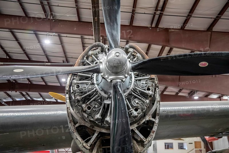 Pueblo, Colorado - An engine of the Boeing B-29 Superfortress at the Pueblo Weisbrod Aircraft Museum. The museum is located on what was the Pueblo Army Air Base during World War II.