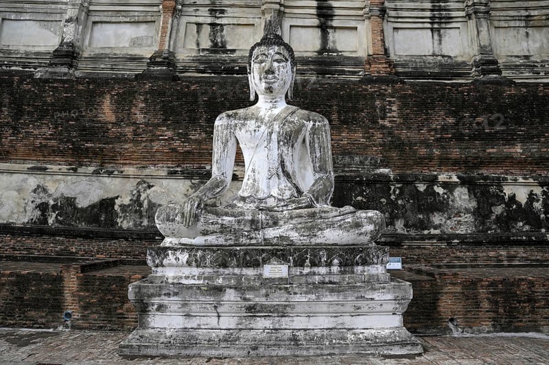 Buddha statue in Wat Yai Chai Mongkhon, Buddhist temple, Ayutthaya, Ayutthaya province, Thailand, Asia