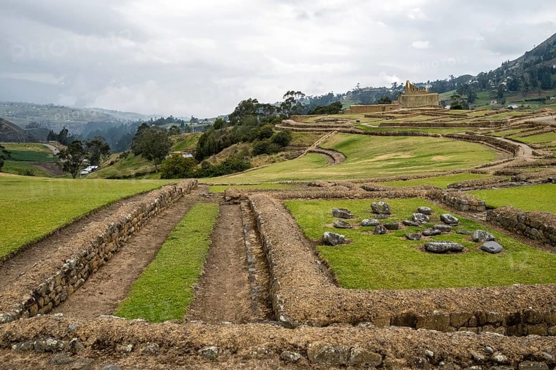 Overall view of the site of Ingapirca, Ingapirca, Canar Province, Ecuador, South America