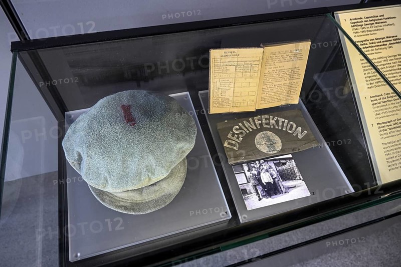 Exhibits in the former Dachau concentration camp, now a concentration camp memorial, Dachau near Munich, Bavaria, Germany, Europe