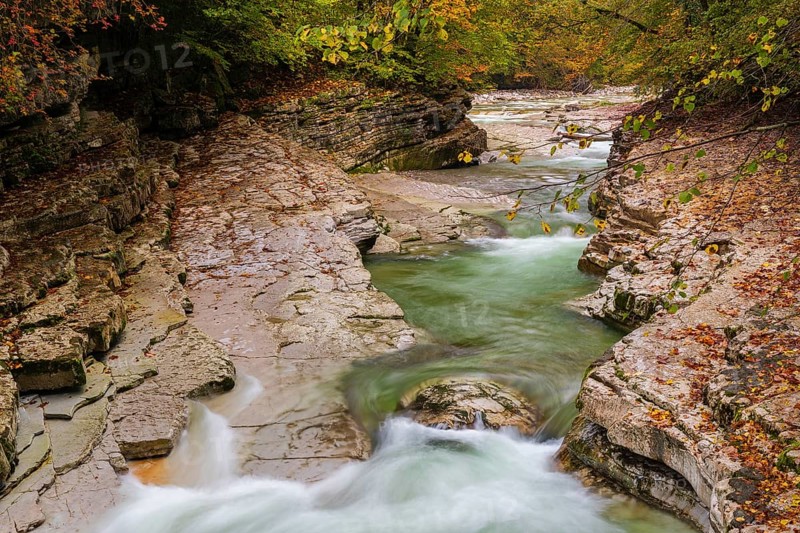 Rocks and clear water, Taugl creek, Bad Vigaun, Austria, Europe